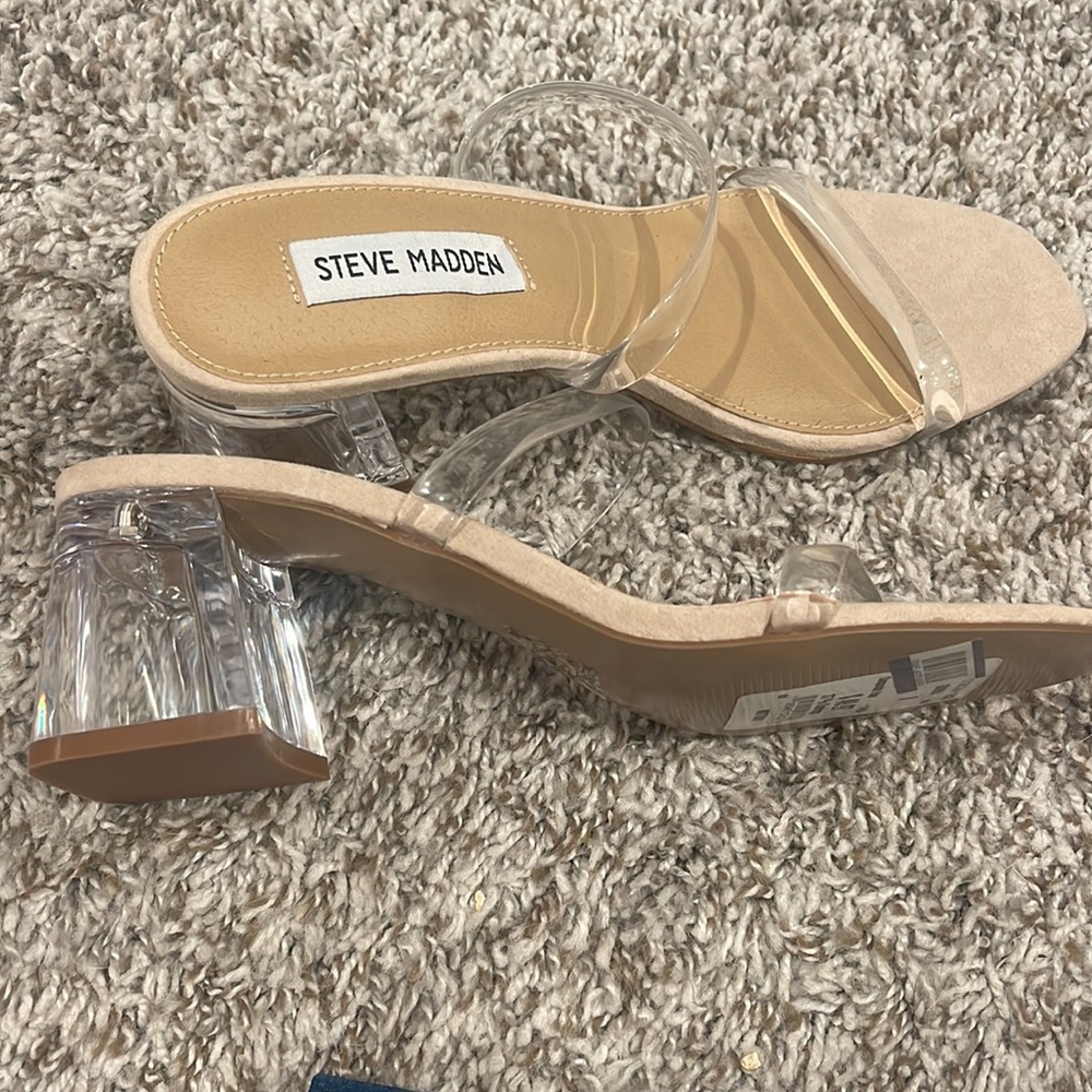 Steve Madden Clear Heels